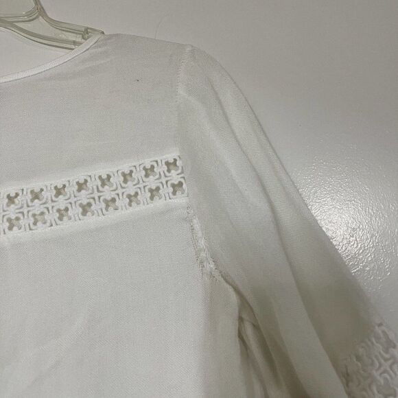 Lilly Pulitzer White Boho knit pullover blouse size XS - Picture 4 of 7